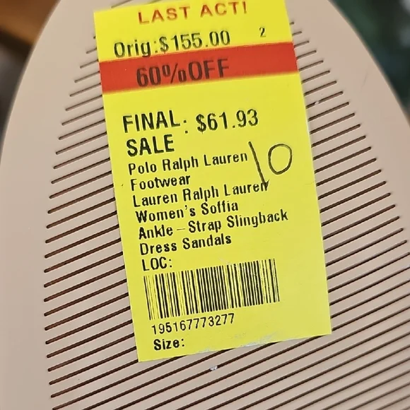 Lauren Ralph Lauren Gray Strappy Block Heels - Picture 9 of 12